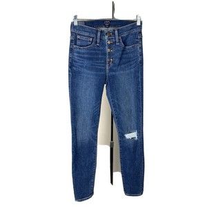 J. Crew 9" Mid-Rise Skinny Jean in All Day Stretch Size 28 BD883 NWT Blue Jeans